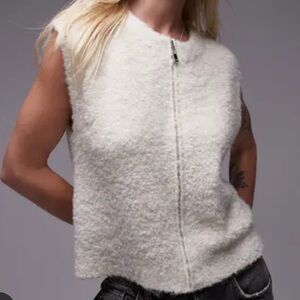 Topshop boucle knit vest